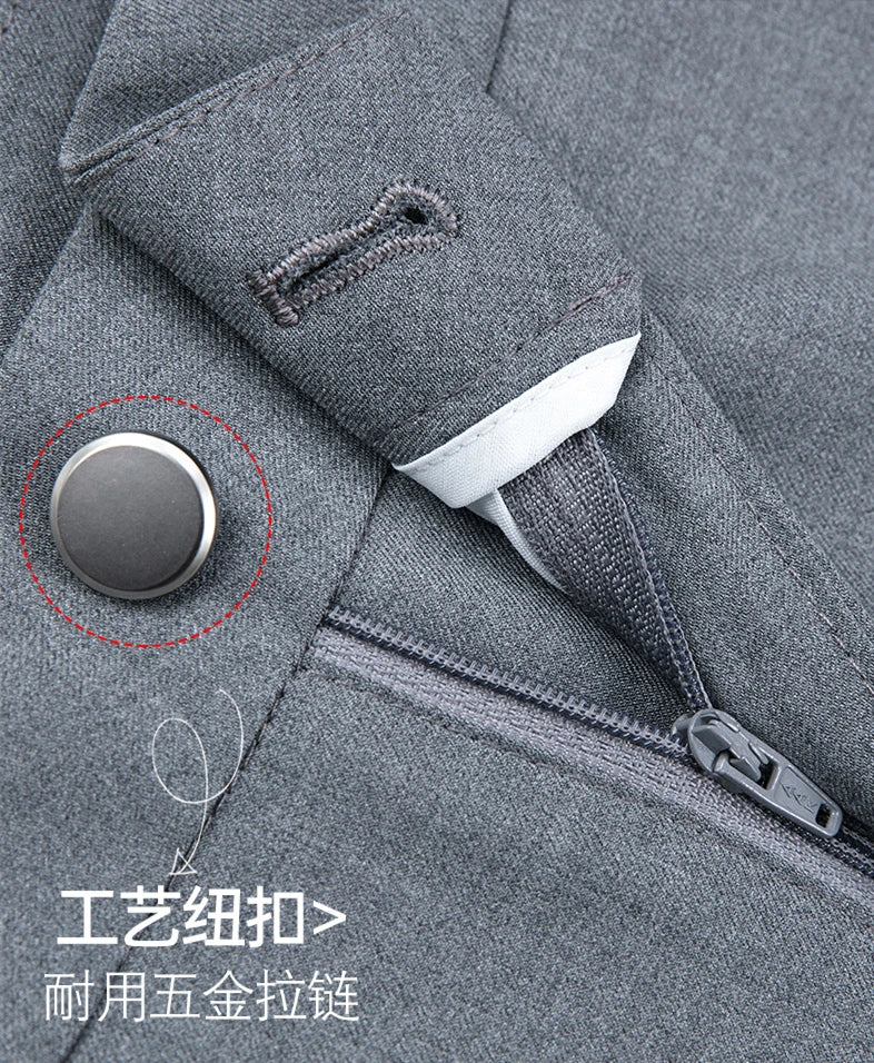 Fashion Women's Suit Pants Black Gray Khaki Pantalones Spring and Autumn Female Slim Trousers 26 27 28 29 30 31 32 33 Hussaynce