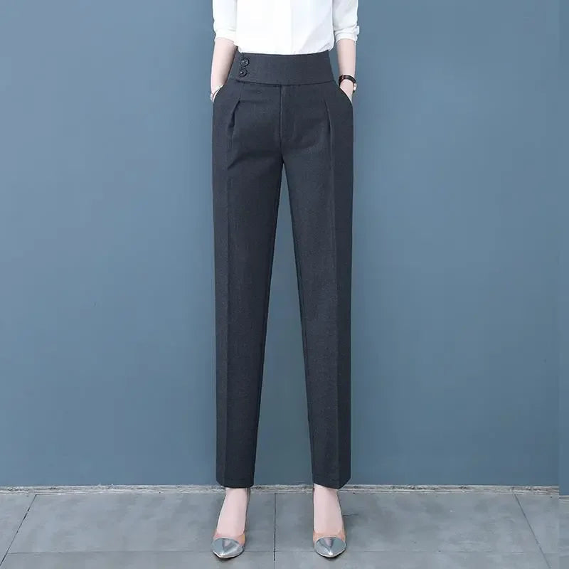Fall Winter Thicken Loose Harem Pants Women Casual High Waist Plus Velvet Pantalones Snow Wear Warm Plush Ankle Length Calca New Hussaynce