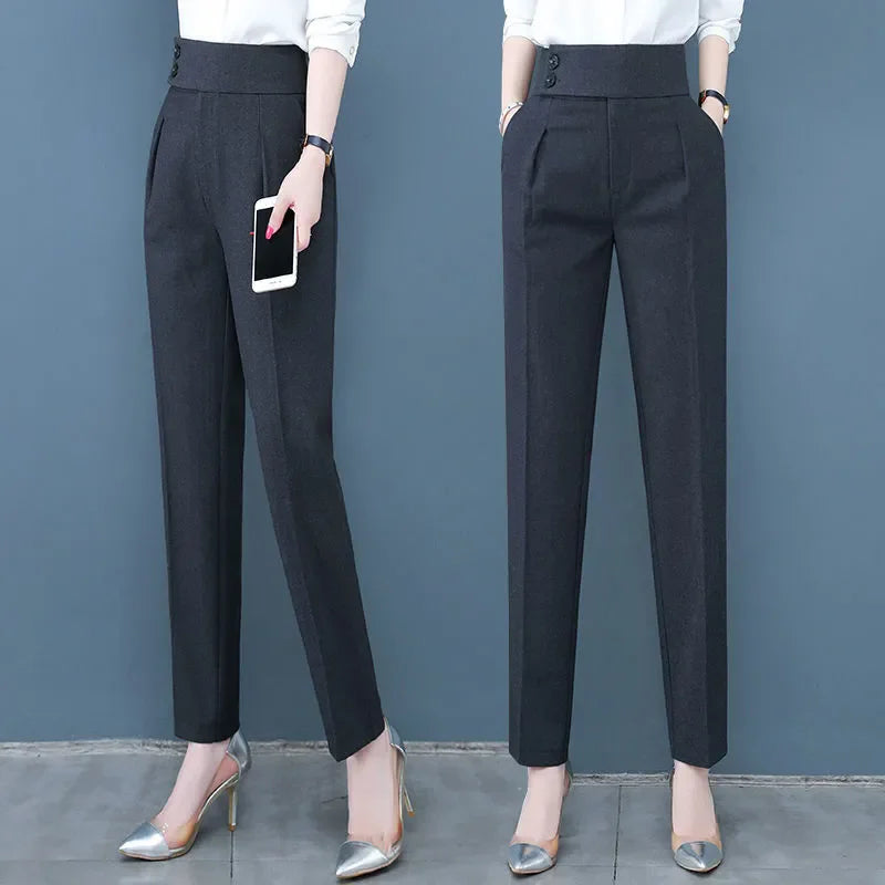 Fall Winter Thicken Loose Harem Pants Women Casual High Waist Plus Velvet Pantalones Snow Wear Warm Plush Ankle Length Calca New Hussaynce
